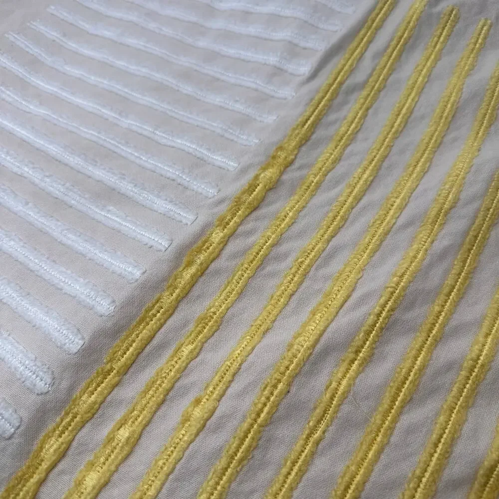 West Elm Embroidered Lines Pillow Cover 24
